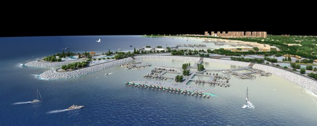 Harbor 3D Model .c4d .max .obj .3ds .fbx .stl .blend 