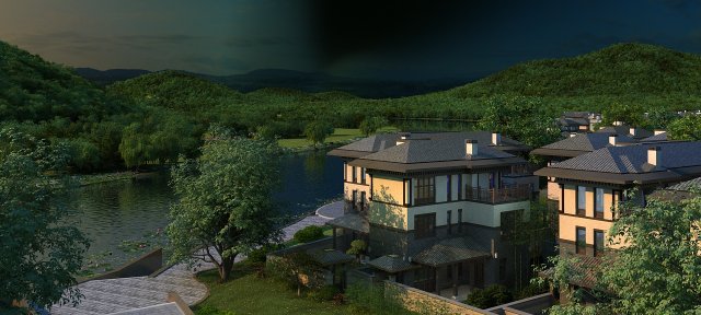 Urban architecture Modello 3D .c4d .max .obj .3ds .fbx .stl .blend 