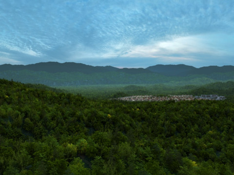 Buddha in the mountain 3D Model