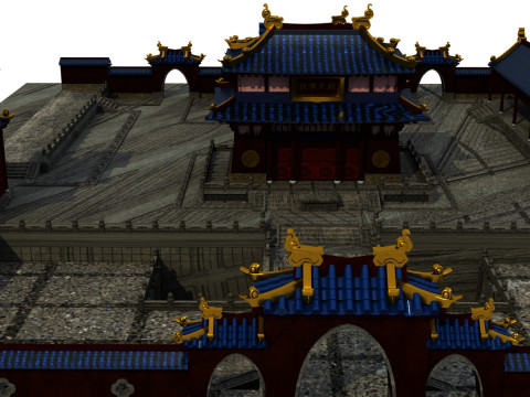 Ancient building Model 3D
