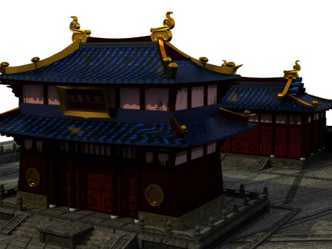 Ancient building Model 3D