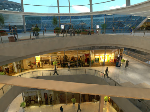 Shopping mall 3D Model