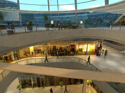 Alışveriş merkezi 3D Model
