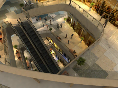 Shopping mall 3D Model