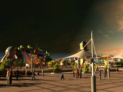 Amusement park 3D Model
