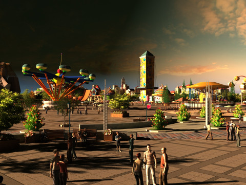 Amusement park 3D Модель