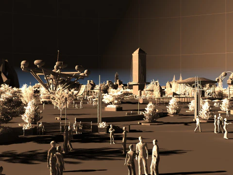 Amusement park 3D Model