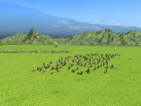 Horse ranch Modèle 3D