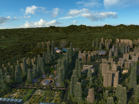 Green building 3Dモデル