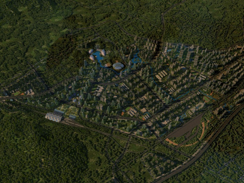 Green building 3Dモデル