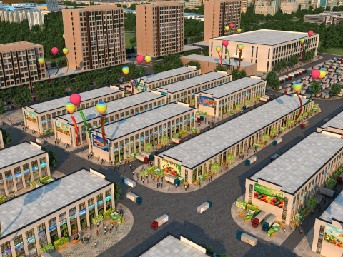Logistic Warehouse 3D Model