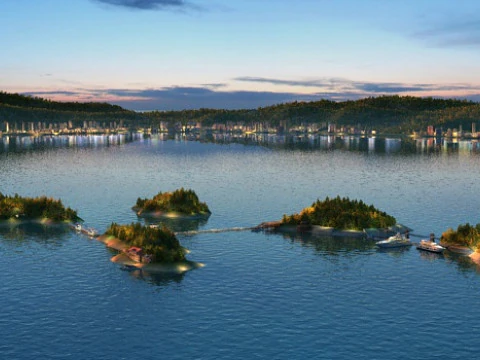 小さな島 3Dモデル