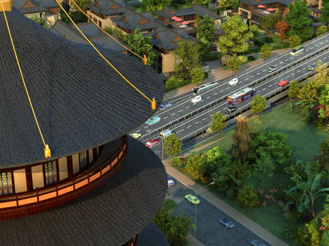 प्राचीन इमारत 3D मॉडल