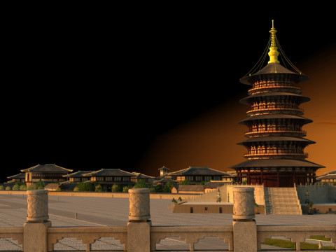 Ancient building 3Dモデル