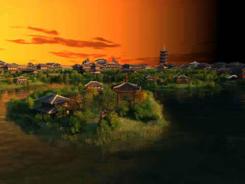 Ancient building 3D 模型