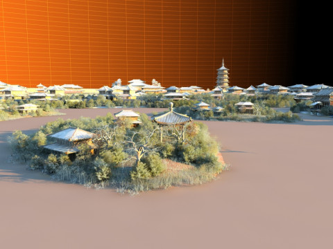 Ancient building 3D 模型