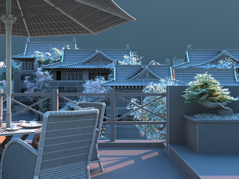 Ancient building Model 3D