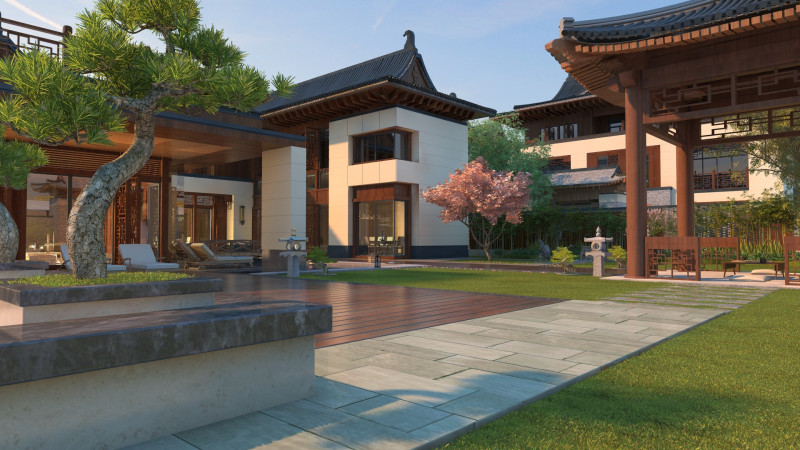 Ancient building Model 3D .c4d .max .obj .3ds .fbx .stl .blend 