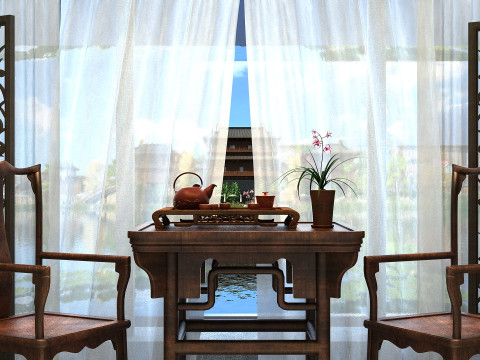 Ancient building interior 3D Model