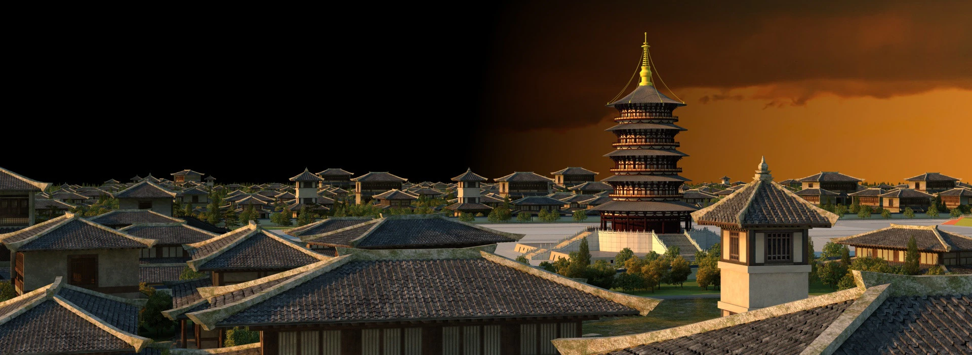 Ancient city 3D Model .c4d .max .obj .3ds .fbx .stl .blend 