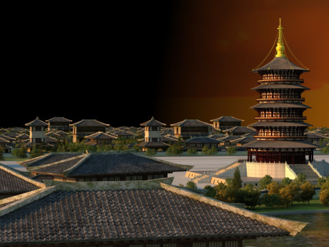 Ancient city Modello 3D