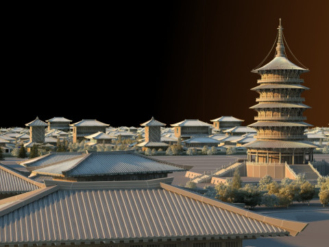 Ancient city Modello 3D