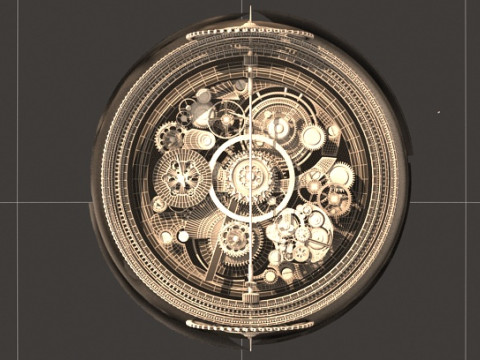 Mechanical gear 3D Modell