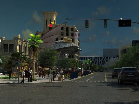 遊園地 3Dモデル