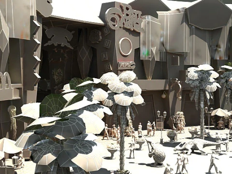 Amusement park 3D Model