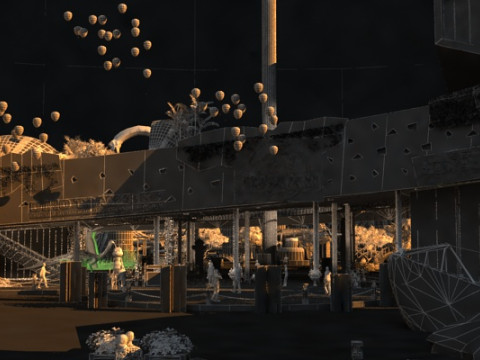 Amusement park 3Dモデル
