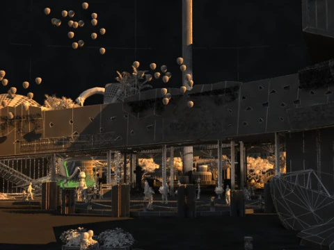 Amusement park 3D Model