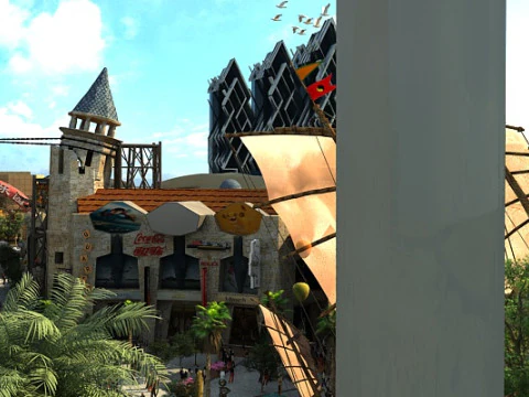 Parque de divers&otilde;es Modelo 3D