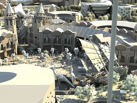 Amusement park 3Dモデル