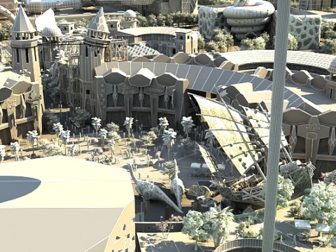 Amusement park 3D Model