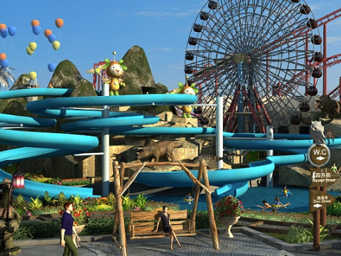 Amusement park Modelo 3D