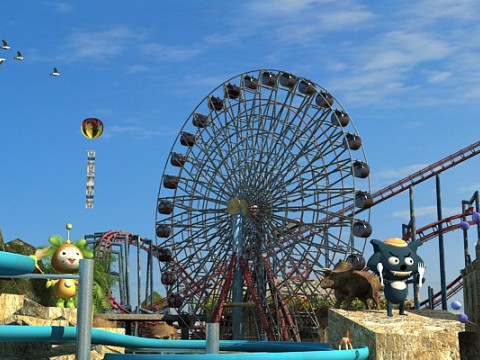Amusement park 3D Model