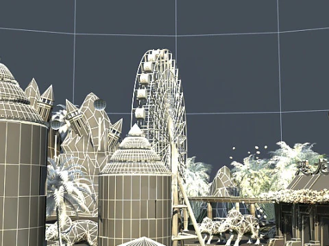 Amusement park 3D Model