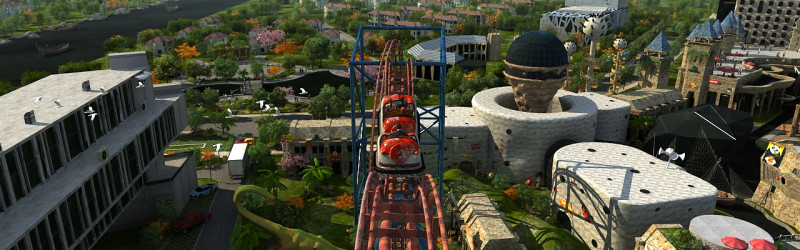 Amusement park 3D Model .c4d .max .obj .3ds .fbx .stl .blend