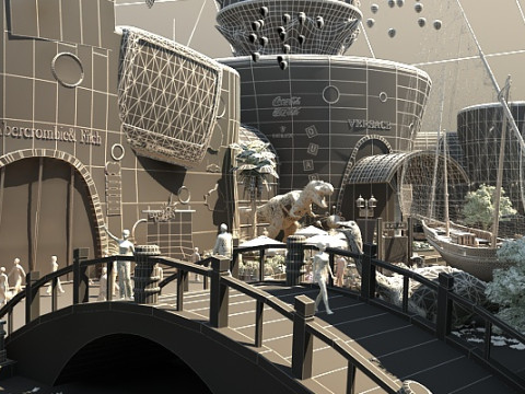 Amusement park Model 3D