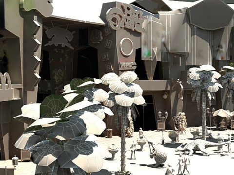 Amusement park 3Dモデル