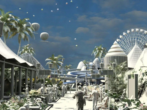 Amusement park 3D Model