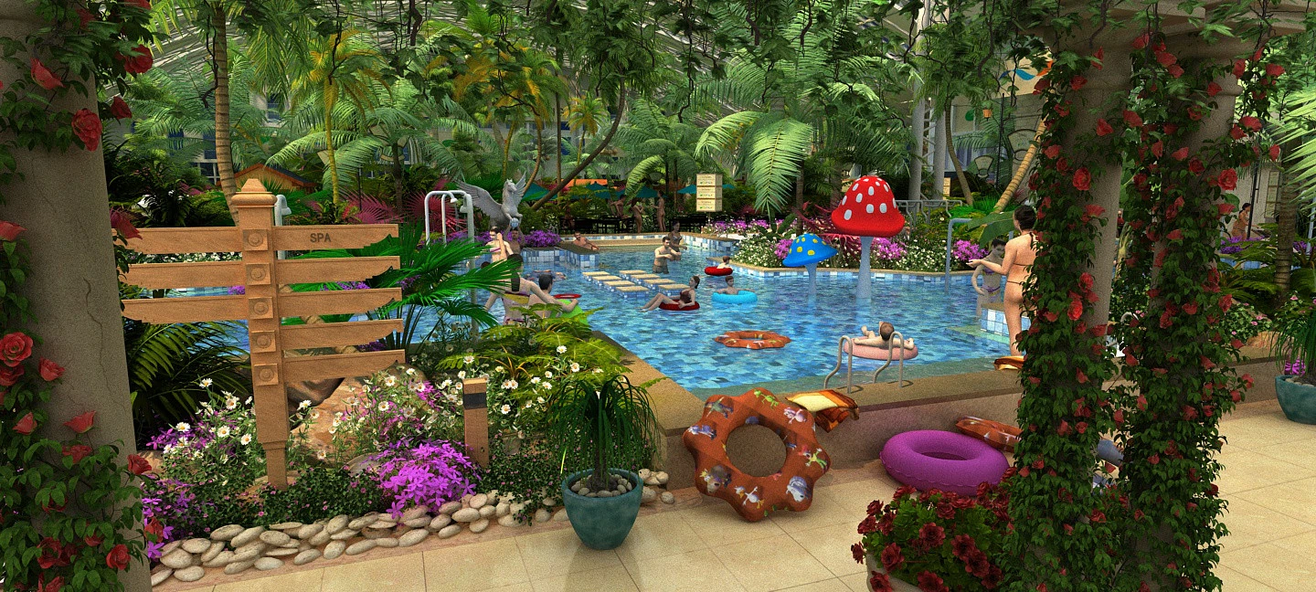 Spa 3D Model .c4d .max .obj .3ds .fbx .stl .blend