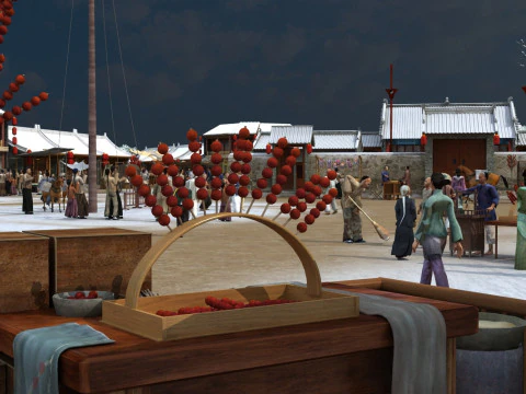 Ancient bazaar 3D Model