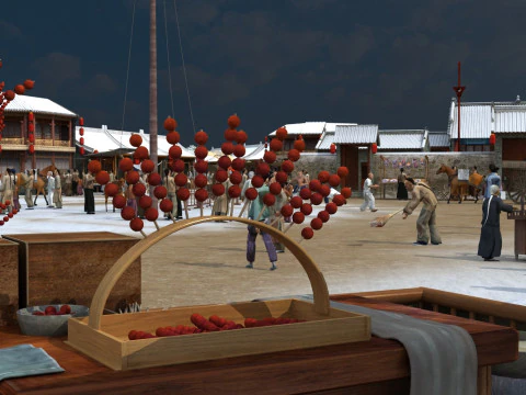 Ancient bazaar 3D Model