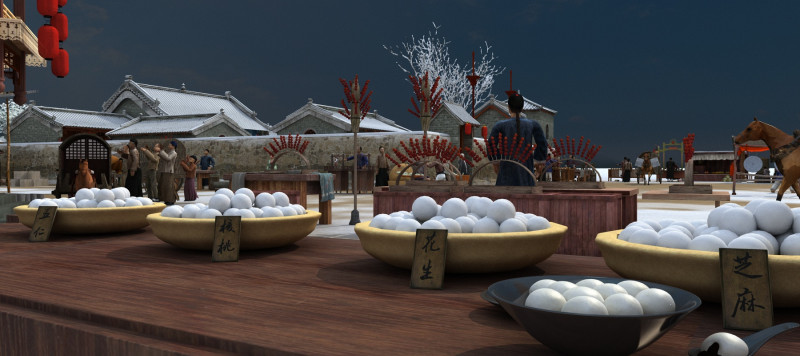 Ancient bazaar 3D 모델 .c4d .max .obj .3ds .fbx .stl .blend 