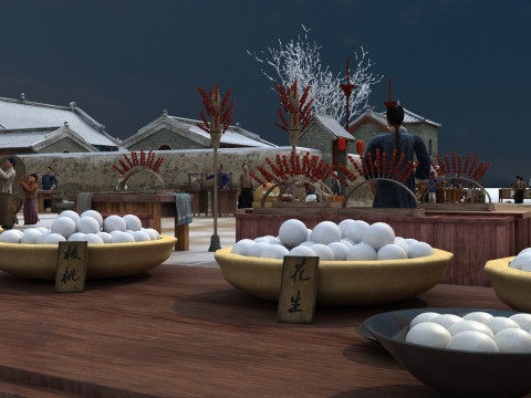 Ancient bazaar 3D 모델