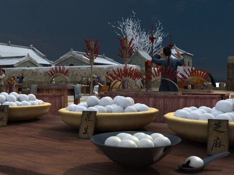 Ancient bazaar 3D 모델
