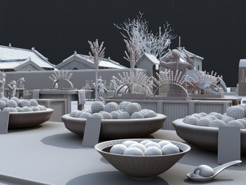 Ancient bazaar 3D 모델