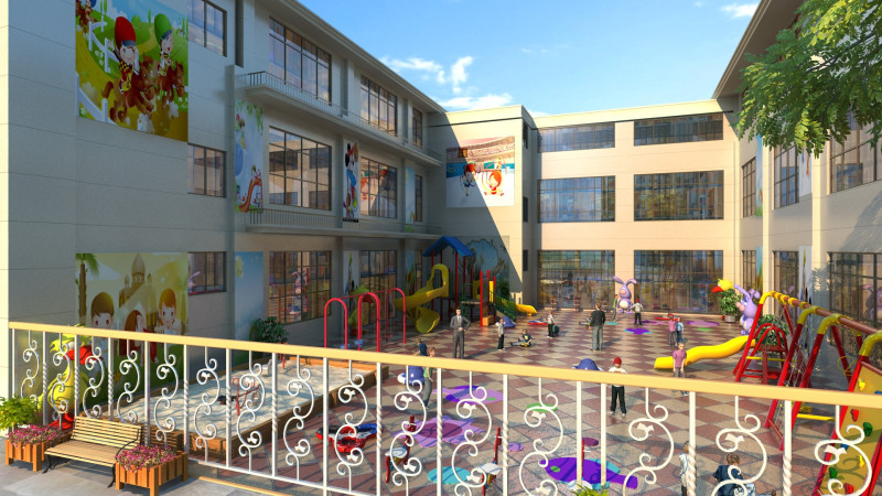 Kindergarten Modèle 3D .c4d .max .obj .3ds .fbx .stl .blend 