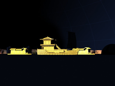 Cruise ship 3D-Modell